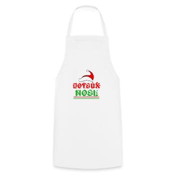 Joyeux Noël - Tablier de cuisine - blanc - Devant - AI Model Male 185 dark (185cm)