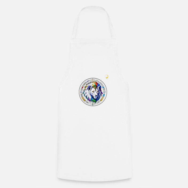 CROWNED AS KING - Cooking Apron - white