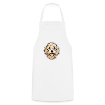 Goldendoodle Poodle Labradoodle Curly Dog beige - Cooking Apron - white - Front - AI Model Male 185 dark (185cm)