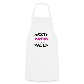 BESTE PATIN MARRAINE IN DER WELT - Tablier de cuisine - blanc - Devant - AI Model Male 185 dark (185cm)