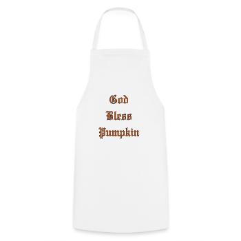 GodBlessCitrouille - Tablier de cuisine - blanc - Devant - AI Model Male 185 dark (185cm)