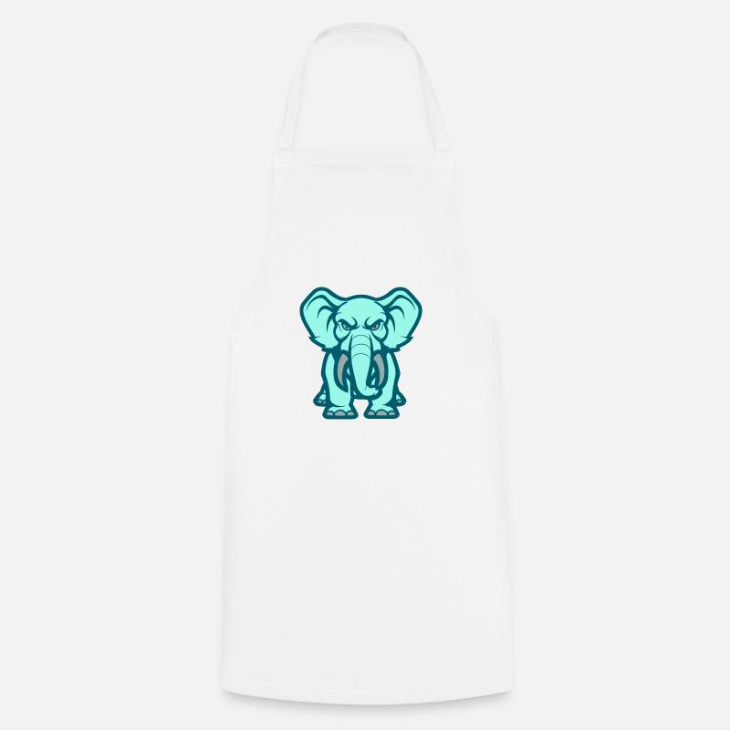 elefant comic - Kochschürze - Weiß