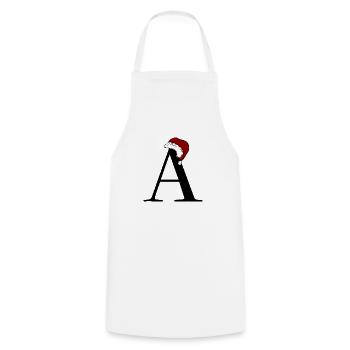 Buchstabe Weihnachten - Kochschürze - Weiß - Vorne - AI Model Male 185 dark (185cm)