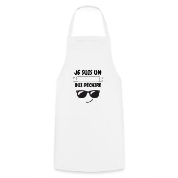 I'm One - Ripping Customizable - Cooking Apron - white - Front - AI Model Male 185 dark (185cm)