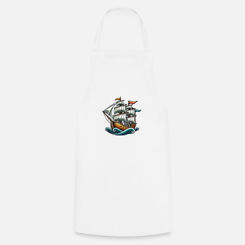 Bateau - Tablier de cuisine - blanc