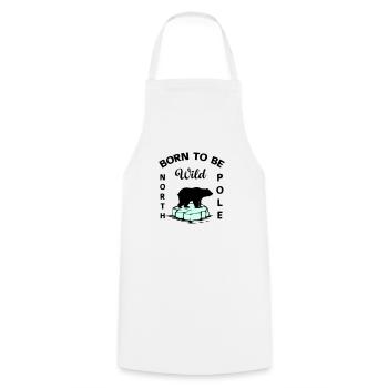 Ours polaire Wilderness Antarctique - Tablier de cuisine - blanc - Devant - AI Model Male 185 dark (185cm)