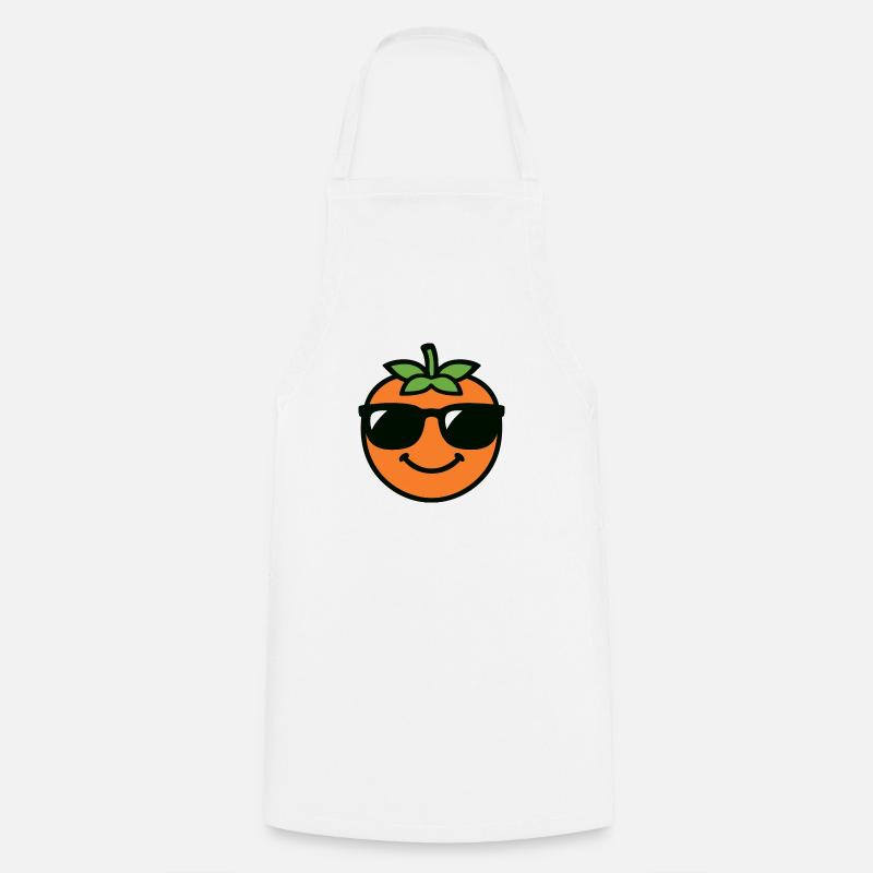 Khaki Head - Cooking Apron - white