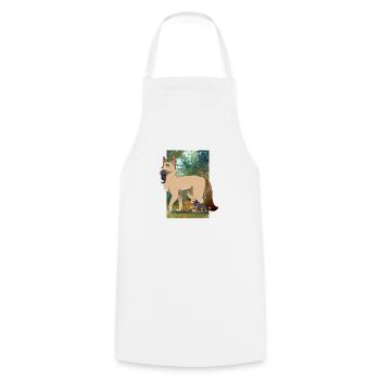 Sasha Siam Katze schön mit Kätzchen Baby - Kochschürze - Weiß - Vorne - AI Model Male 185 dark (185cm)