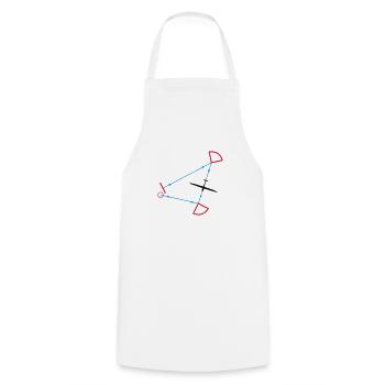 glider competition - Cooking Apron - white - Front - AI Model Male 185 dark (185cm)