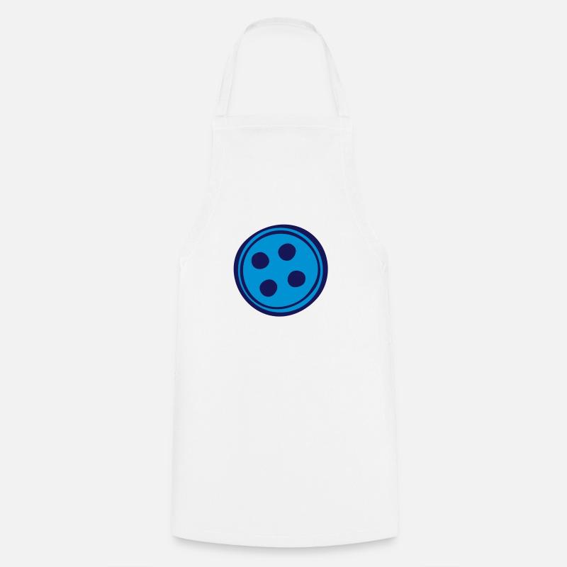 Button - Kochschürze - Weiß