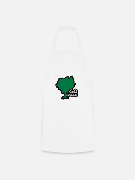 Go Green - Kochschürze - Weiß