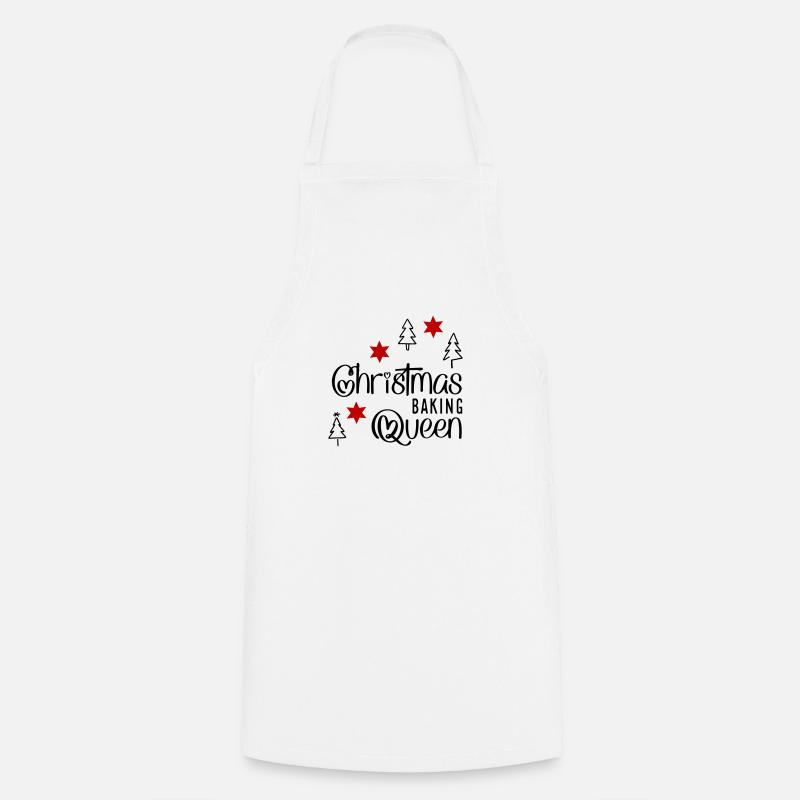 Drôle de tablier de cuisine pour Noël - Tablier de cuisine - blanc