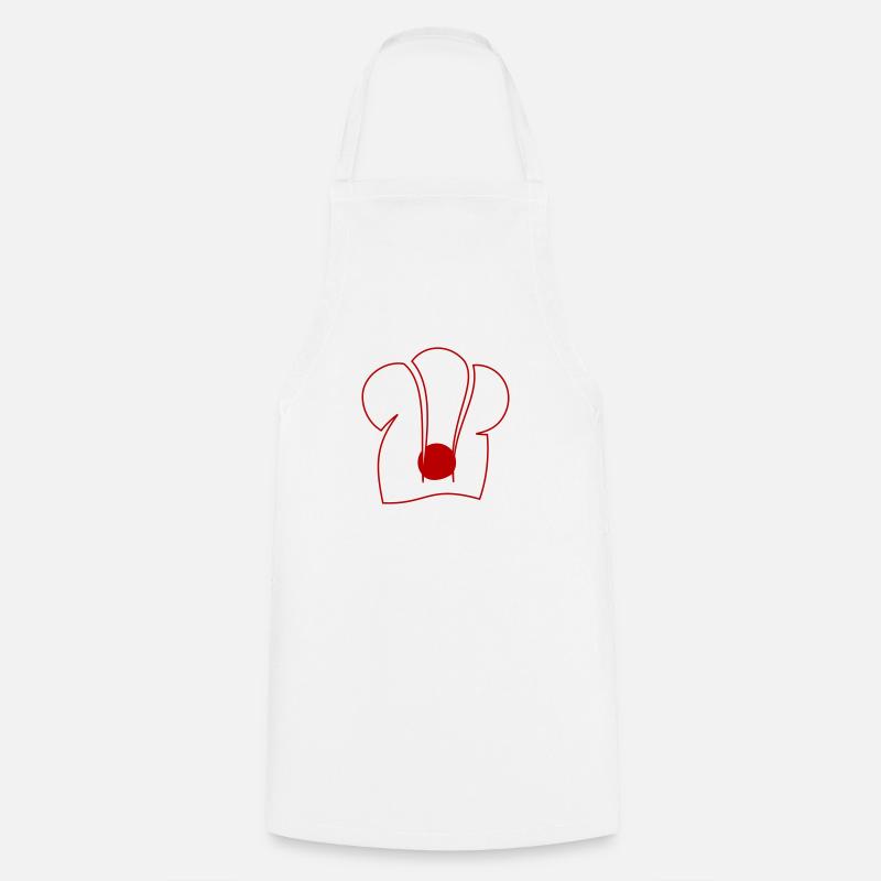 Chapeau de chef japonais - Tablier de cuisine - blanc