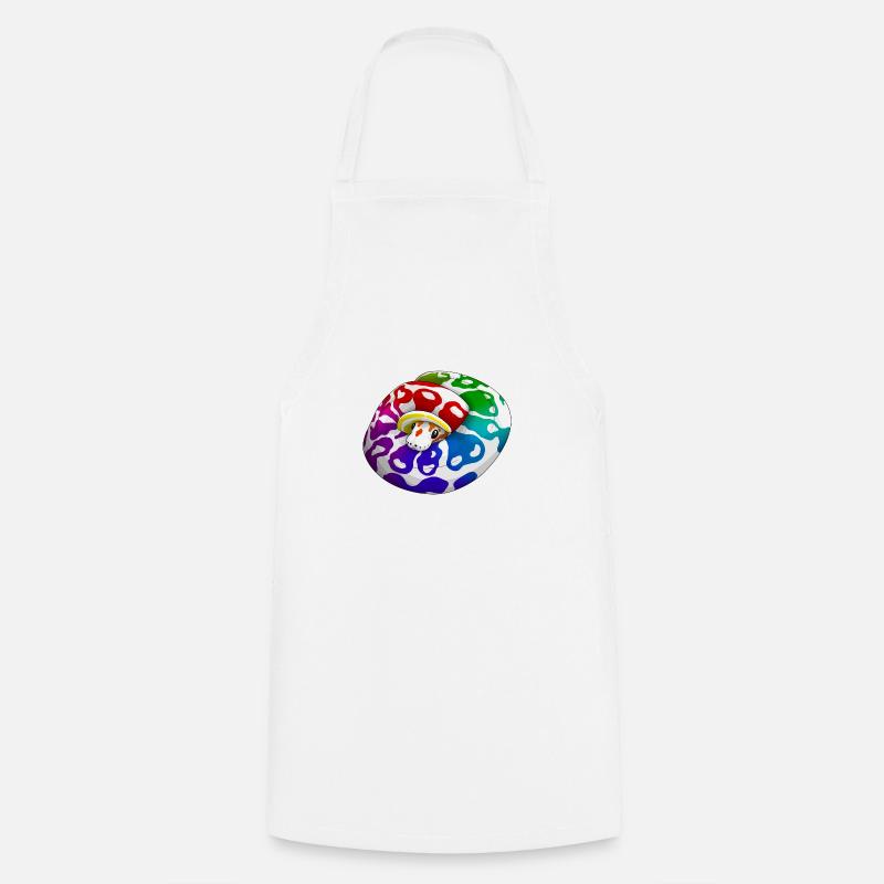 Baby snake with rainbow - Cooking Apron - white