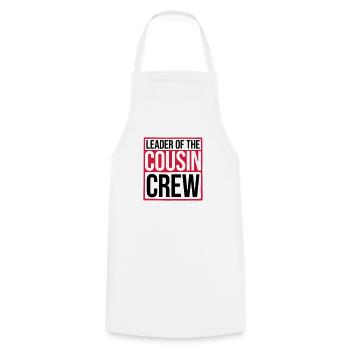 Leader Cousin Crew Team - Cooking Apron - white - Front - AI Model Male 185 dark (185cm)