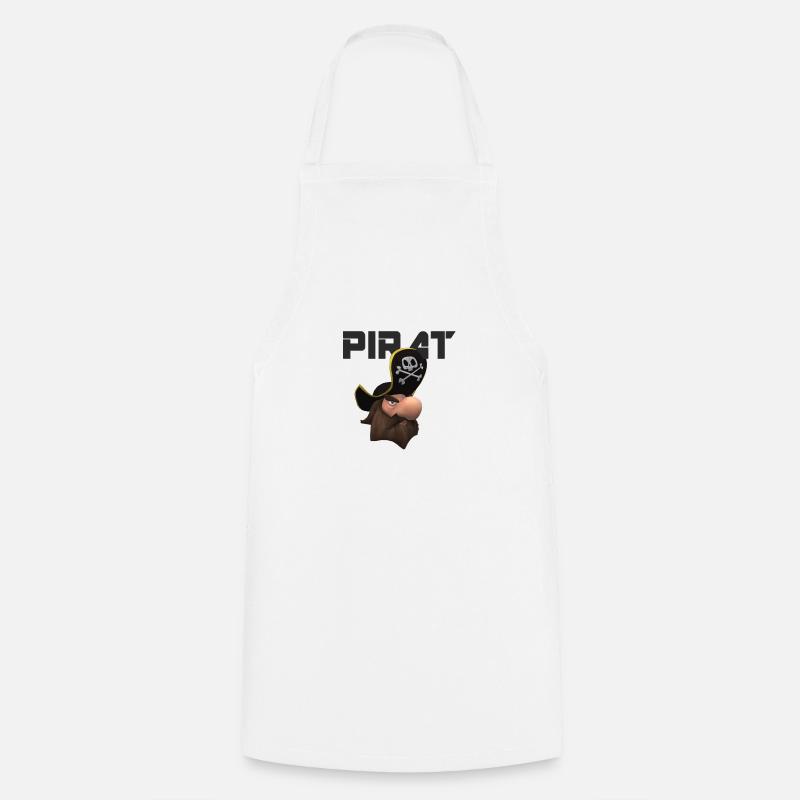 Pirate Captain Pirates - Tablier de cuisine - blanc