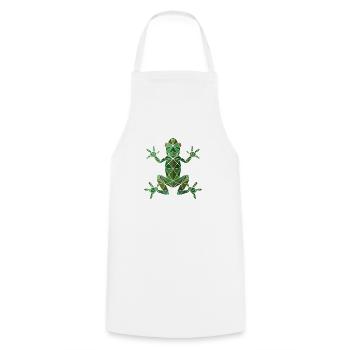 Grenouille - Tablier de cuisine - blanc - Devant - AI Model Male 185 dark (185cm)