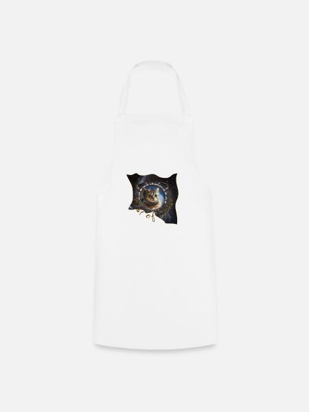 Space cat 2 - Kochschürze - Weiß