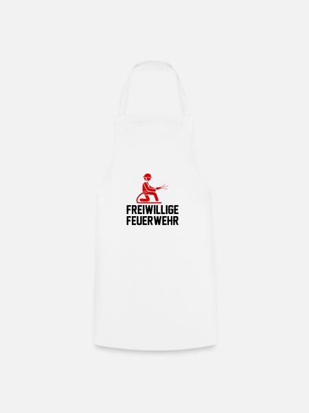 feuerwehr freiwillige - Kochschürze - Weiß