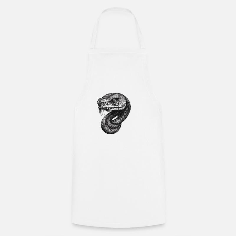 Snake - Kochschürze - Weiß