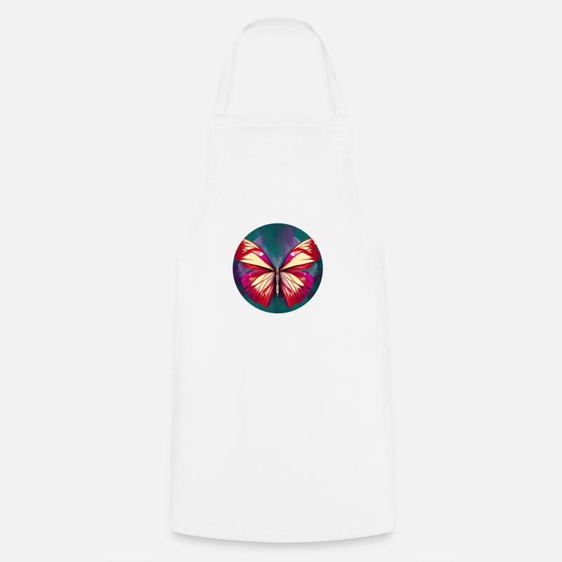 Abstract Butterfly - Illustration - Tablier de cuisine - blanc