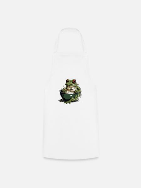 Juwel der Frosch - Kochschürze - Weiß