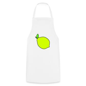 lemon - Cooking Apron - white - Front - AI Model Male 185 dark (185cm)