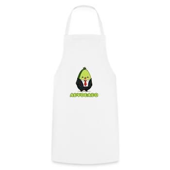 Advocado - Kochschürze - Weiß - Vorne - AI Model Male 185 dark (185cm)