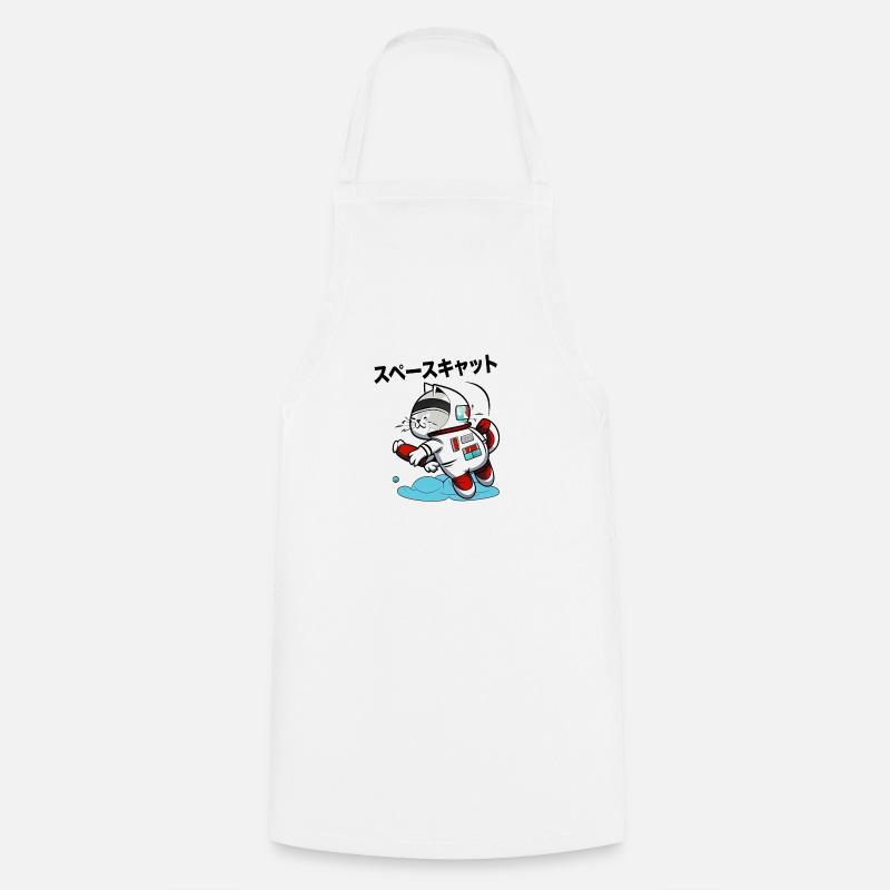 CHAT DE L’ESPACE JAPONAIS - Tablier de cuisine - blanc