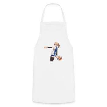 Manga Volleyball - Kochschürze - Weiß - Vorne - AI Model Male 185 dark (185cm)