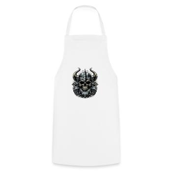 Seafarer’s Soul - Cooking Apron - white - Front - AI Model Male 185 dark (185cm)