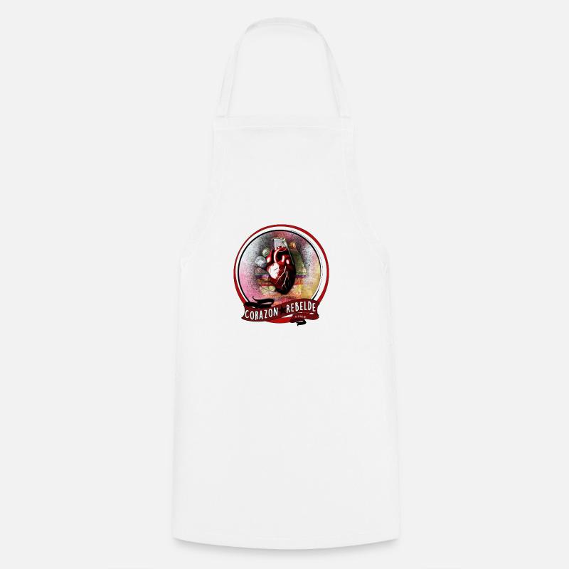 Corazòn Rebelde - Tablier de cuisine - blanc
