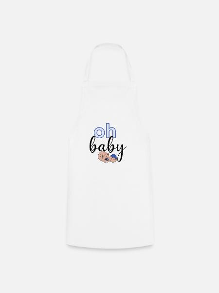 Oh Baby - Kochschürze - Weiß