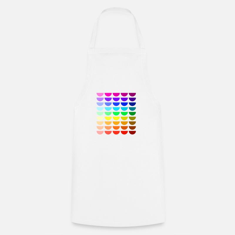 Rainbow smiles - Cooking Apron - white