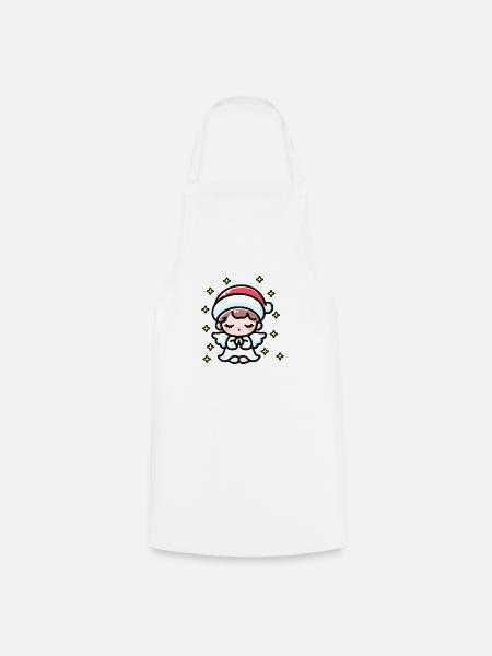 Christmas Angel - Cooking Apron - white