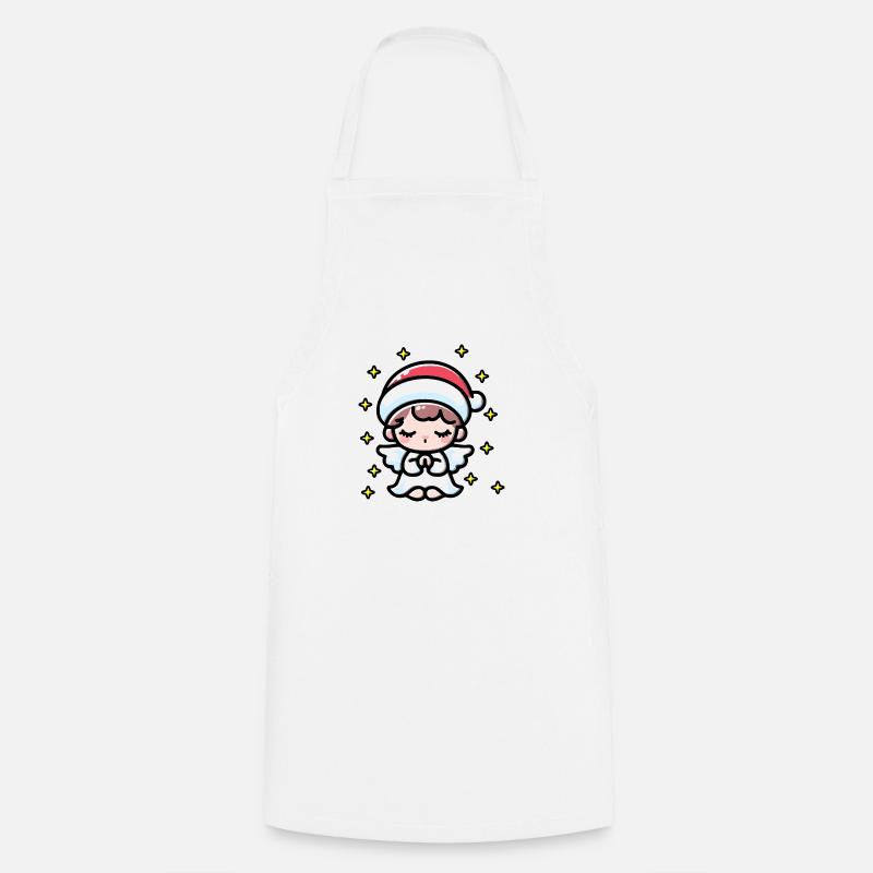 Christmas Angel - Cooking Apron - white