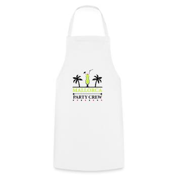 Mallorca Party Crew - Cooking Apron - white - Front - AI Model Male 185 dark (185cm)