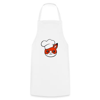 Fox Chef's Hat Chef Cooking Restaurant Kitchen - Cooking Apron - white - Front - AI Model Male 185 dark (185cm)