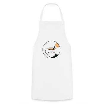Bonjour - Tablier de cuisine - blanc - Devant - AI Model Male 185 dark (185cm)