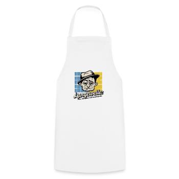 Bored - Cooking Apron - white - Front - AI Model Male 185 dark (185cm)