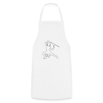 femme lightsaber - Tablier de cuisine - blanc - Devant - AI Model Male 185 dark (185cm)