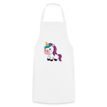 Bébé LicorneDort - Tablier de cuisine - blanc - Devant - AI Model Male 185 dark (185cm)