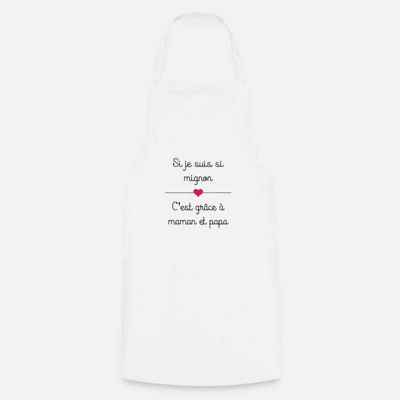 mignon - Tablier de cuisine - blanc
