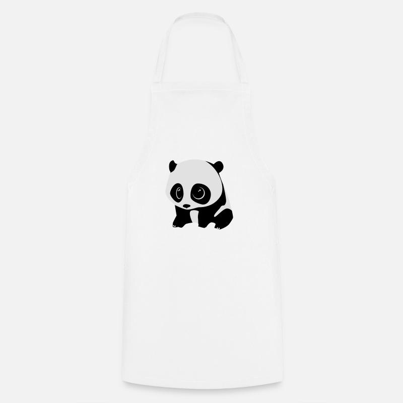 panda baby - Kochschürze - Weiß