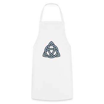 triquetra - Tablier de cuisine - blanc - Devant - AI Model Male 185 dark (185cm)