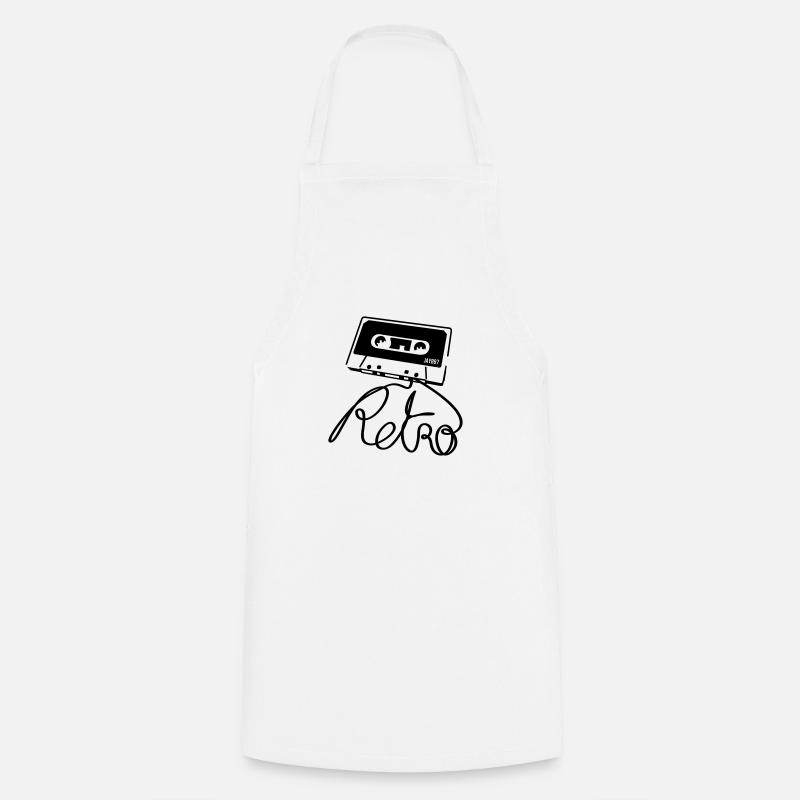 Retro - Tablier de cuisine - blanc