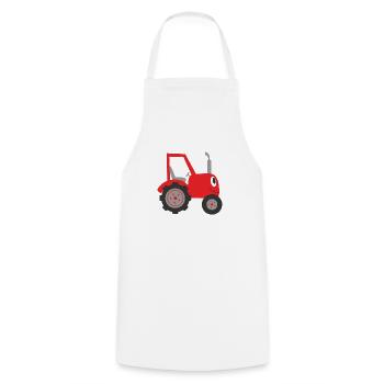 Comic Traktor - ideal für Kinder Shirts - Kochschürze - Weiß - Vorne - AI Model Male 185 dark (185cm)