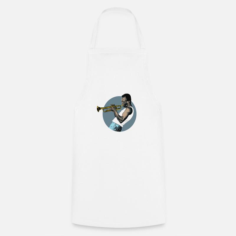 Jazz trompette - Tablier de cuisine - blanc