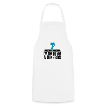 I'm the DJ not the jukebox - Cooking Apron - white - Front - AI Model Male 185 dark (185cm)