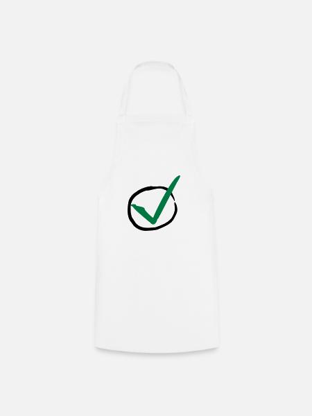 Checkmark - Kochschürze - Weiß